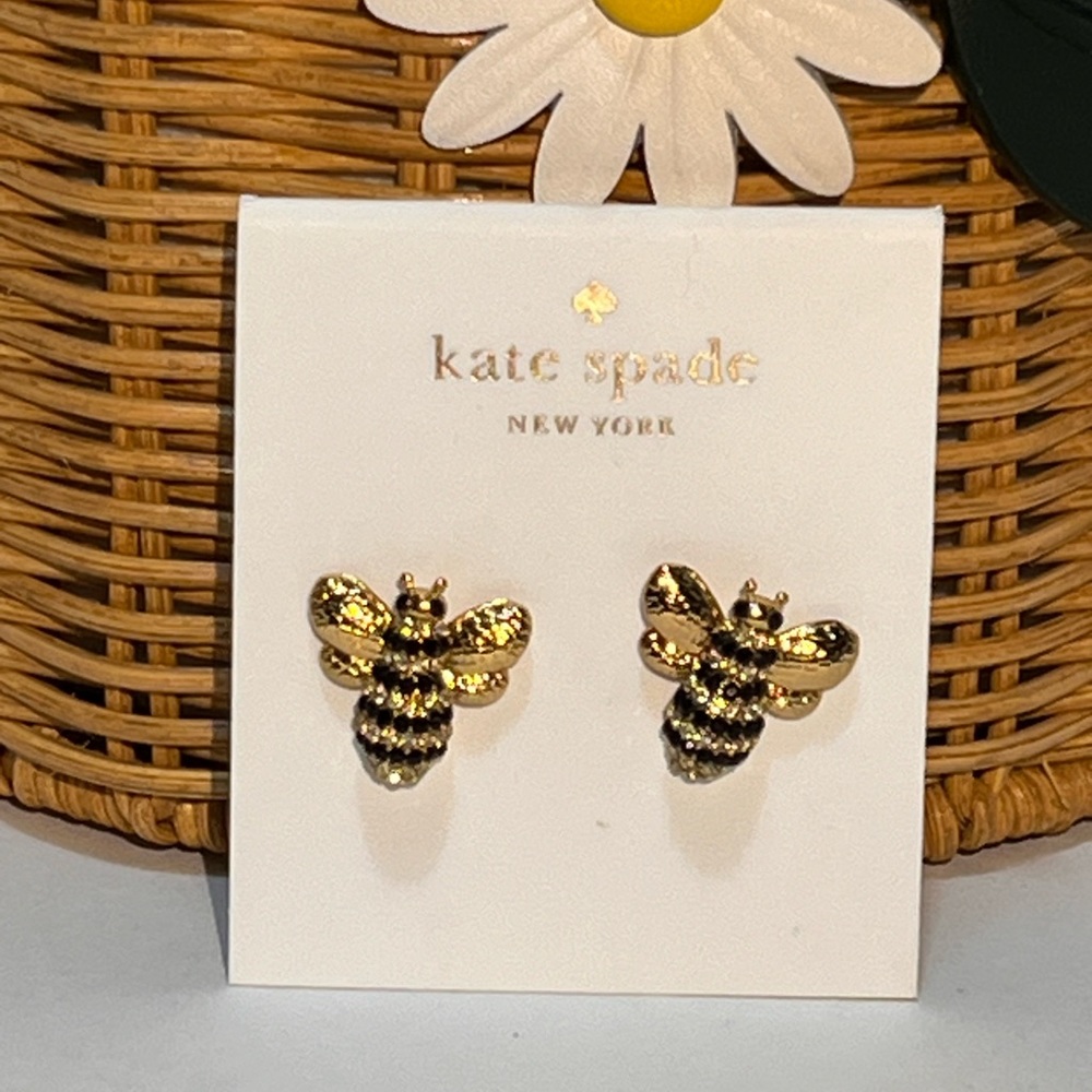 NWT kate spade picnic perfect bee stud earrings
